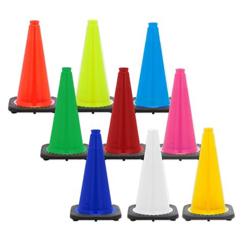 Rubber Traffic Cones Black