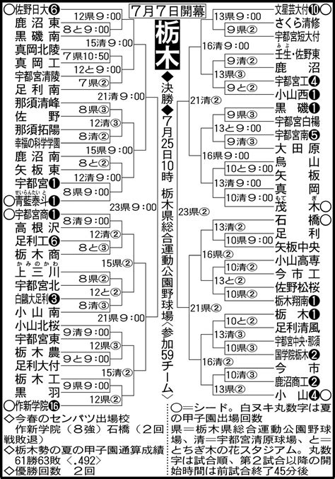 センバツ8強の作新学院は7・12、21世紀枠センバツ出場の石橋は7・13初戦／栃木 高校野球夏の地方大会写真ニュース 日刊スポーツ