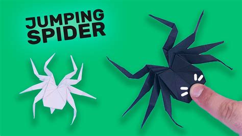 Paper Jumping Spider How To Fold Origami Jumping Spider Easy Paper