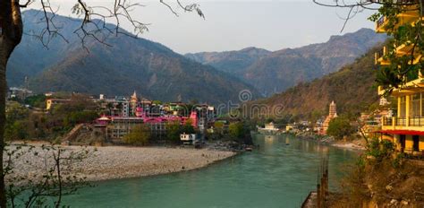 Rishikesh Yoga City India Ganges River Valley Ganga Uttarakhand