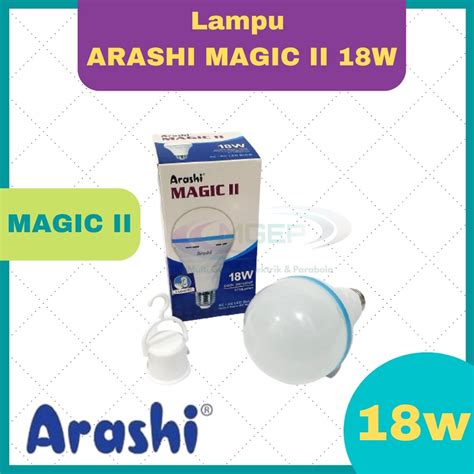 Jual Arashi Magic Lampu Led Emergency Watt Mode Terang Lampu