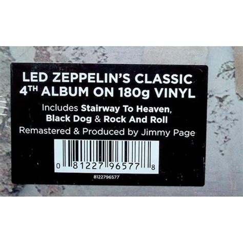 Led Zeppelin Iv Remastered 180 Gram Hard Rock Blues Classic