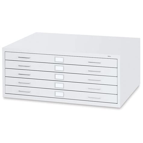 Safco 5 Drawer Steel File White Flat File Unit Medium Blick Art