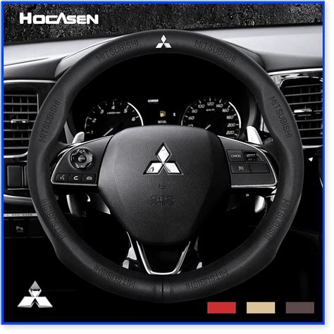 Genuine Cowhide Steering Wheel Cover For Mitsubishi Pajero Outlanger