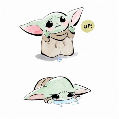 Baby Yoda Cute Easy Drawings Easy Doodles Drawings Yoda Drawing Images