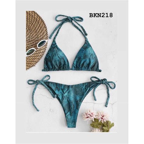 Bkn Bikini B I M Nh Da R N Xanh Sexy Shopee Vi T Nam