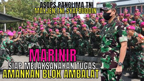 Asops Panglima TNI Satgas MARINIR Siap Melaksanakan Tugas Operasi Di