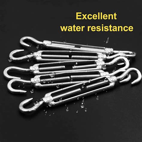 Custom Two Ending Hook Wire Rope Tension 304 Stainless Steel Turnbuckle