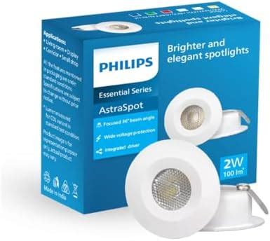 PHILIPS 12 Watt Round Astra Spot Recessed COB Spot Light Warm White