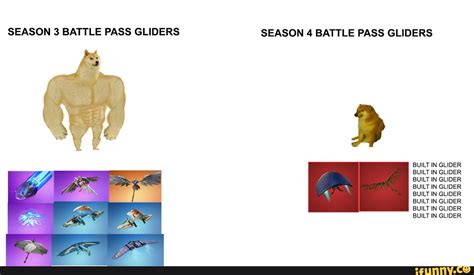 Season 3 Battle Pass Gliders Season 4 Battle Pass Gliders Built In Glider Built In Glider Built