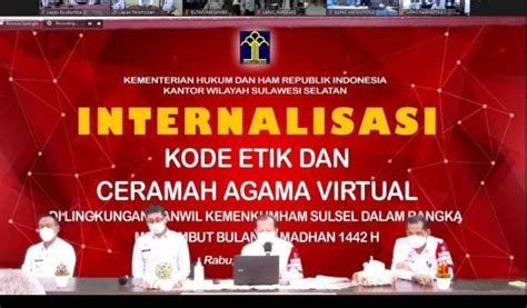 Kanwil Kemenkumham Sulsel Adakan Internalisasi Kode Etik