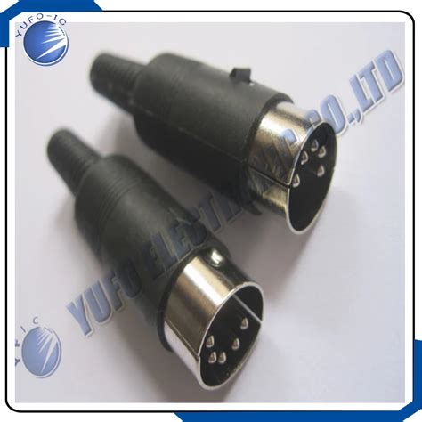 Free Shipping One Lot 100 Pcs DIN Plug 5pin Connector 5 Pin with ...
