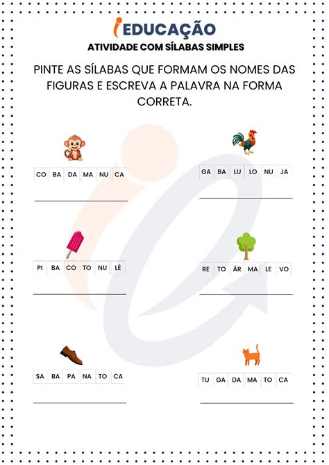 Silab Rio Simples E Complexo Para Imprimir Pdf Gr Tis