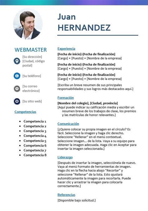 Plantillas De Modelos De Curriculum Vitae Para Descargar En Word Las 50 Mejores Plantillas De