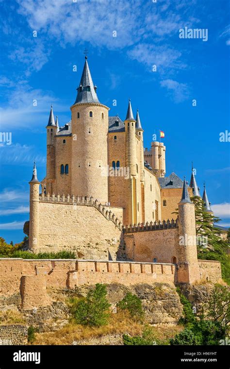 Segovia castle, Segovia, Spain Stock Photo - Alamy