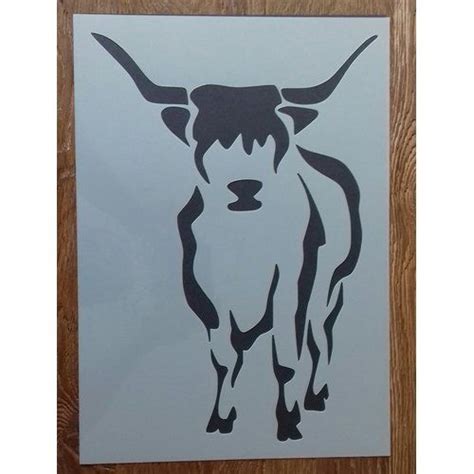 Artistic Highland Cow Stencil Create Stunning Designs