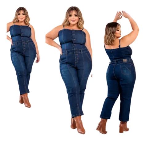 Macac O Jeans Feminino Regato Plus Size Pantacoste Parcelamento Sem Juros