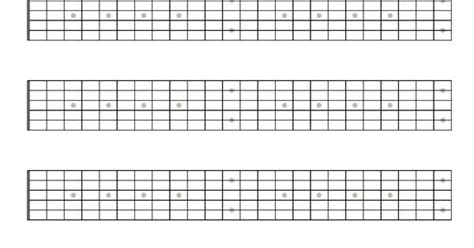 Printable Blank Guitar Neck Diagrams Guitardiagrams Printables 172422