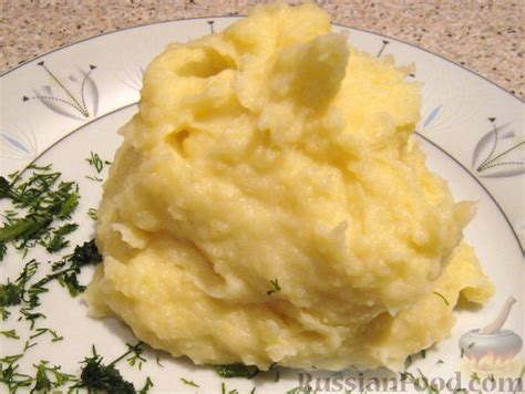 Рецепт: Картофельное пюре с хреном и молоком на RussianFood.com