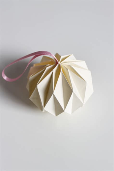 Origami Christmas Ornaments Apartment Therapy