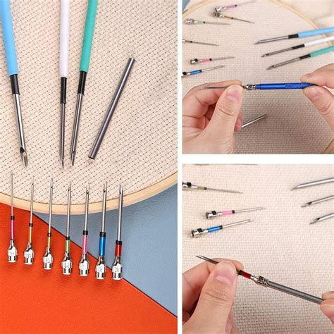 Punch Needle Beginners Supplies Kit 6Pcs Punch Needle Tool A Craft