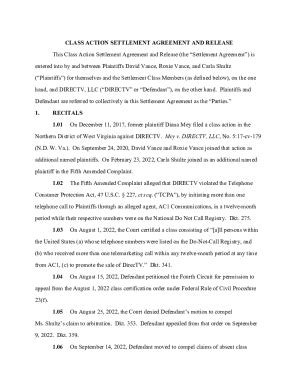 Fillable Online Settlement Agreement Release And Patent Fax Email