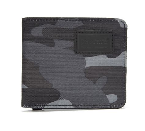 Portfel Turystyczny Antykradzie Owy Rfidsafe Bifold Wallet Camo Pacsafe