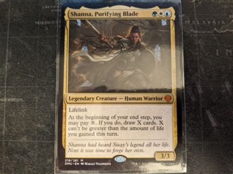 Mtg Magic The Gathering Shanna Purifying Blade Dmu Dominaria United