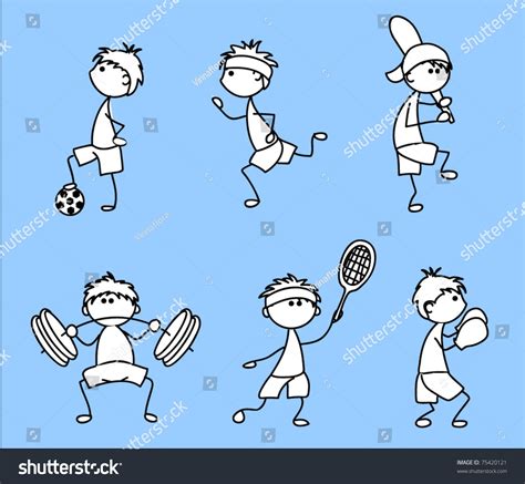 Cartoon Sport Icon Stock Vector (Royalty Free) 75420121 | Shutterstock