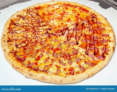 Very Big Pizza,pizza, Fast Food, Italian Cuisine Stock Photo - Image of ...