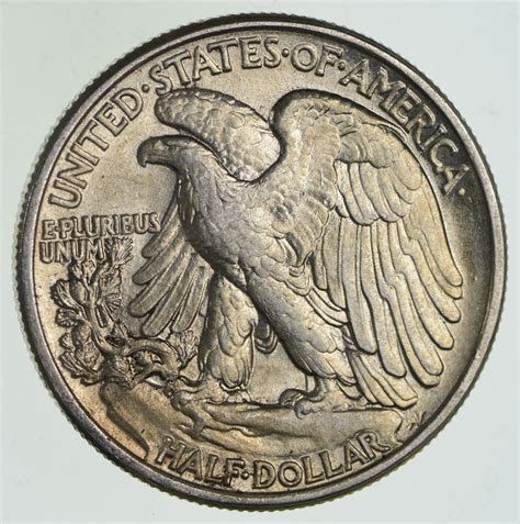 Choice Au Unc 1942 Walking Liberty Half Dollar Property Room