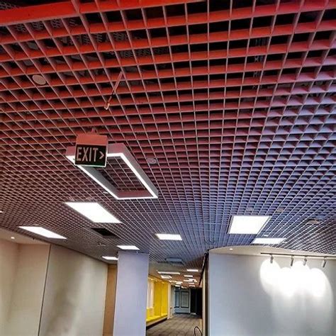 Aluminum Color Coated Open Cell Ceiling Hot Rolled At Rs 100 Sq Ft In Pune