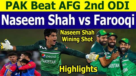 Naseem Shah Repeat History Against Afghanistan Naseem Shah Vs Farooqi