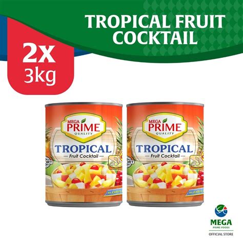 Mega Prime Tropical Fruit Cocktail In Extra Light Syrup 3kg By 2 S Shopee Philippines