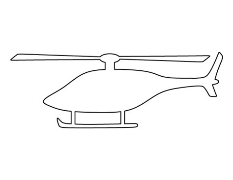 Printable Helicopter Template