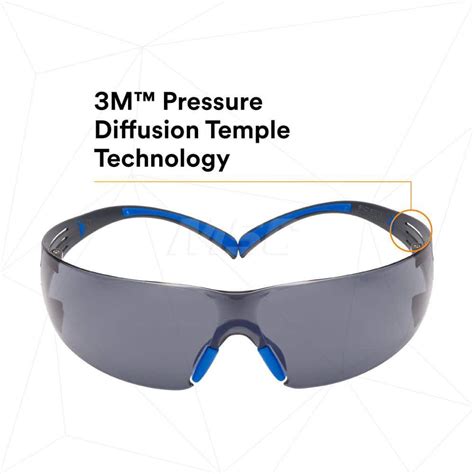 3m Safety Glasses Anti Fog And Scratch Resistant Polycarbonate Gray Lenses Frameless Msc