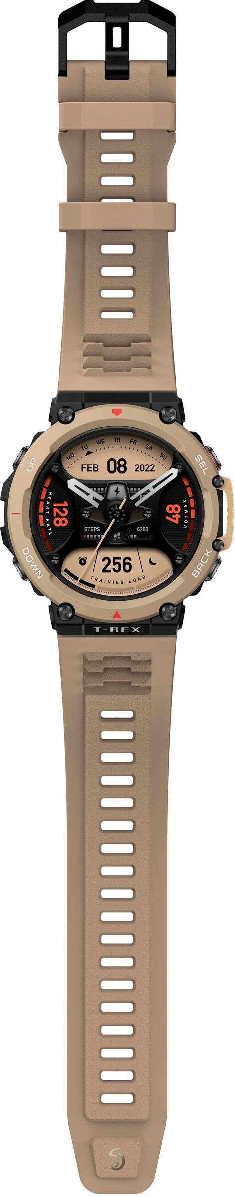 Amazfit T Rex 2 Outdoor Smartwatch Desert Khaki W2170OV3N Best Buy