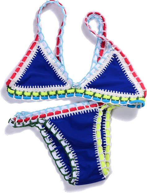 Dames Bikini Bali Boho Ibiza Bikini Maat Medium Royal Blue Blauw Bol
