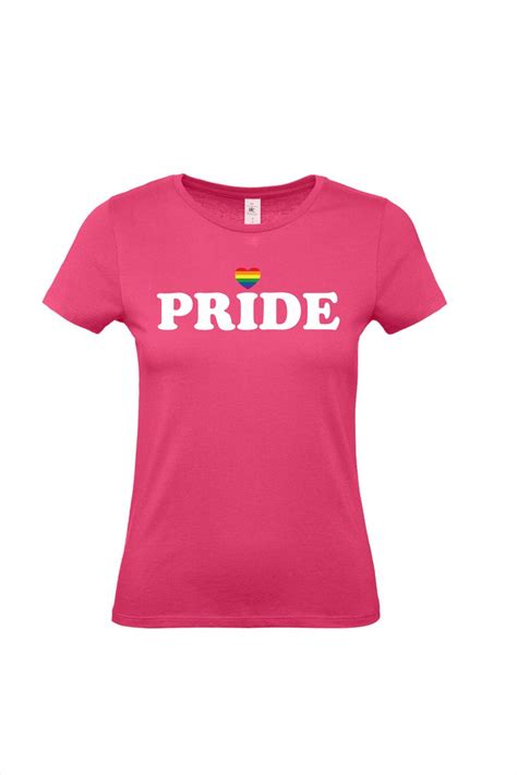 Dames T Shirt Pride Met Hartje Regenboog Vlag Gay Pride Kleding Pride Shirt Bol