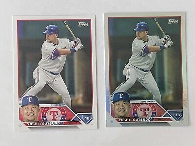 Topps Series Base Silver Foil Rainbow Yoshi Tsutsugo Texas