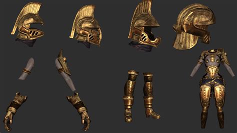 BD S Armor And Clothes Replacer CBBE 3BA 3BBB Golden Dwemer