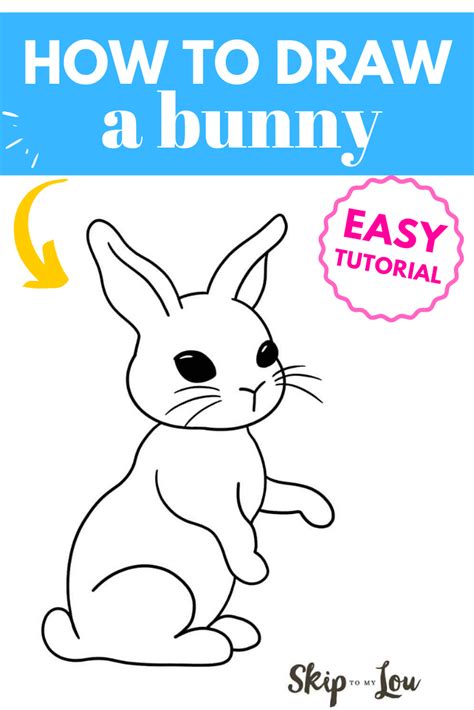 How To Draw A Bunny Printable