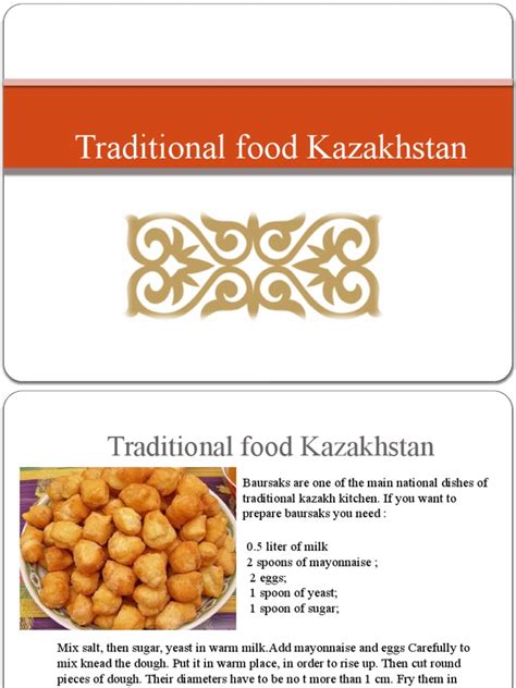 Traditional Food Kazakhstan | PDF | Asian Cuisine | Foods