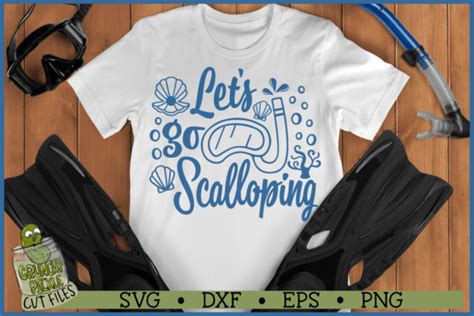 Lets Go Scalloping Svg File Graphic By Crunchy Pickle · Creative Fabrica