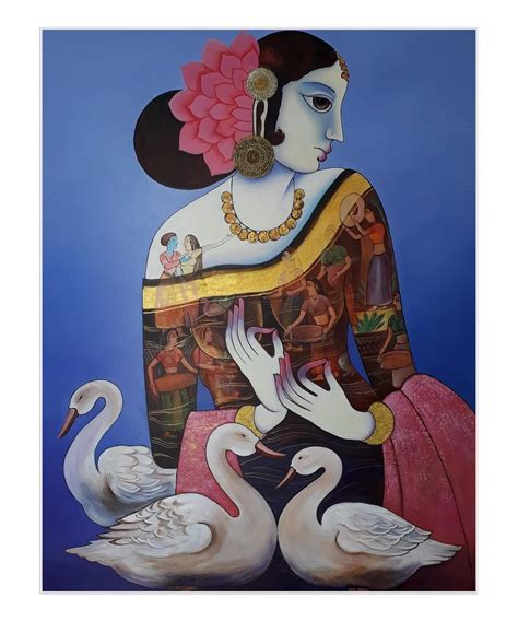 folk art  oil  texture  canvas painting soulspace