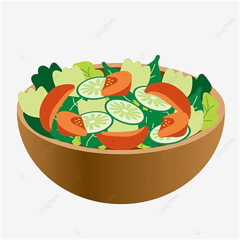 Salads Clipart PNG Images Vegetable Salad Vector Floating Material