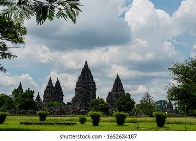 Prambanan Candi Rara Jonggrang Hindu Temple Stock Photo