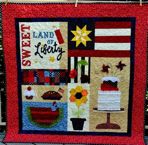 Humble Location Sweet Land Of Liberty Applique Quilt