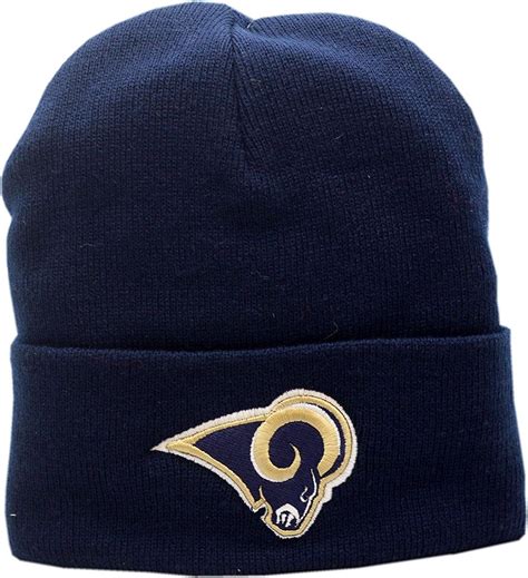 Los Angeles Rams Knit Hat Cuffed 2 Tone Logo Block Cn188lo5n59