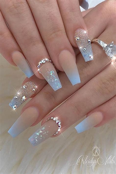 23 Blue Ombre Nails and Ideas We re Trying ASAP StayGlam Diseños de